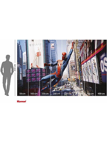 Papier peint panoramique - marvel spider-man city swing - taille: 400 x 250 cm
