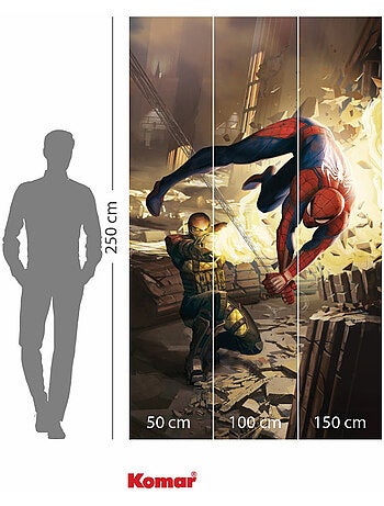 Papier peint panoramique - marvel spider-man dodge - taille: 150 x 250 cm