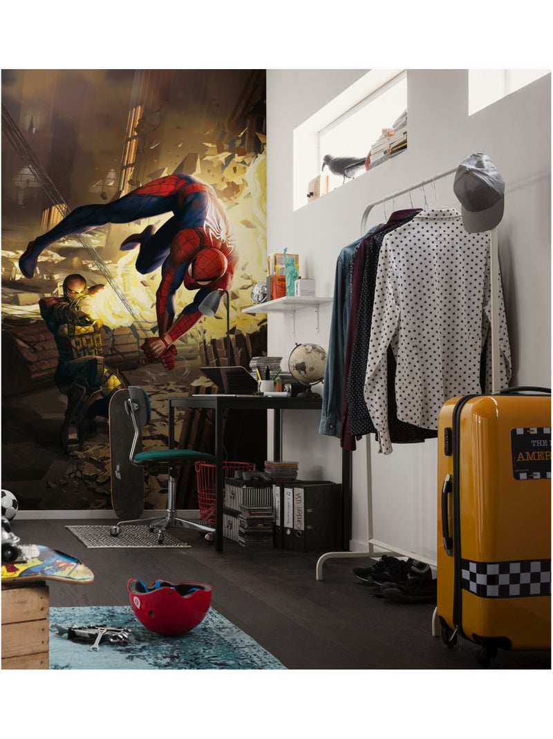 Papier peint panoramique - marvel spider-man dodge - taille: 150 x 250 cm Multicolore - Kiabi