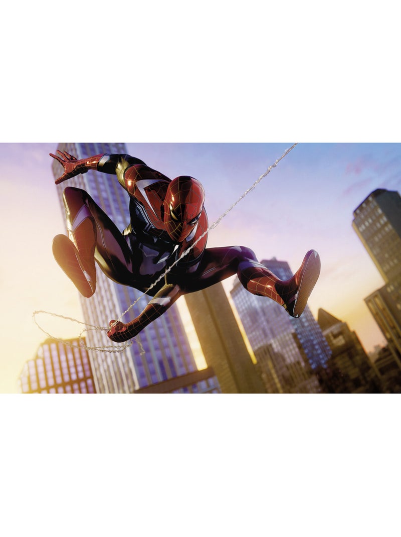 Papier peint panoramique - marvel spider-man huge jump - taille: 400 x 250 cm Multicolore - Kiabi