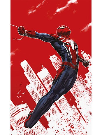 Papier peint panoramique - marvel spider-man red swing - taille: 150 x 250 cm