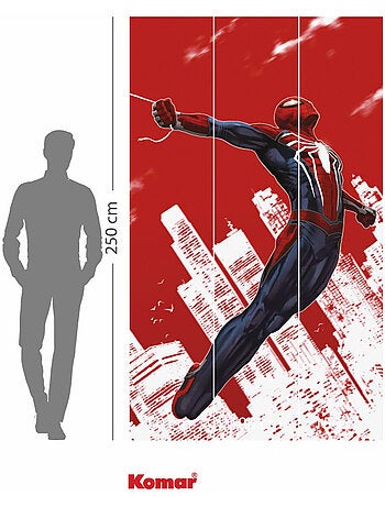 Papier peint panoramique - marvel spider-man red swing - taille: 150 x 250 cm