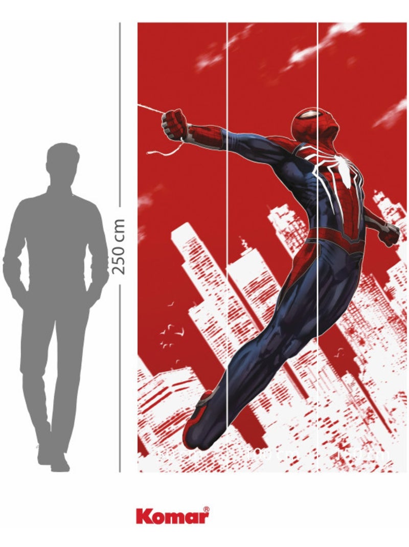 Papier peint panoramique - marvel spider-man red swing - taille: 150 x 250 cm Multicolore - Kiabi