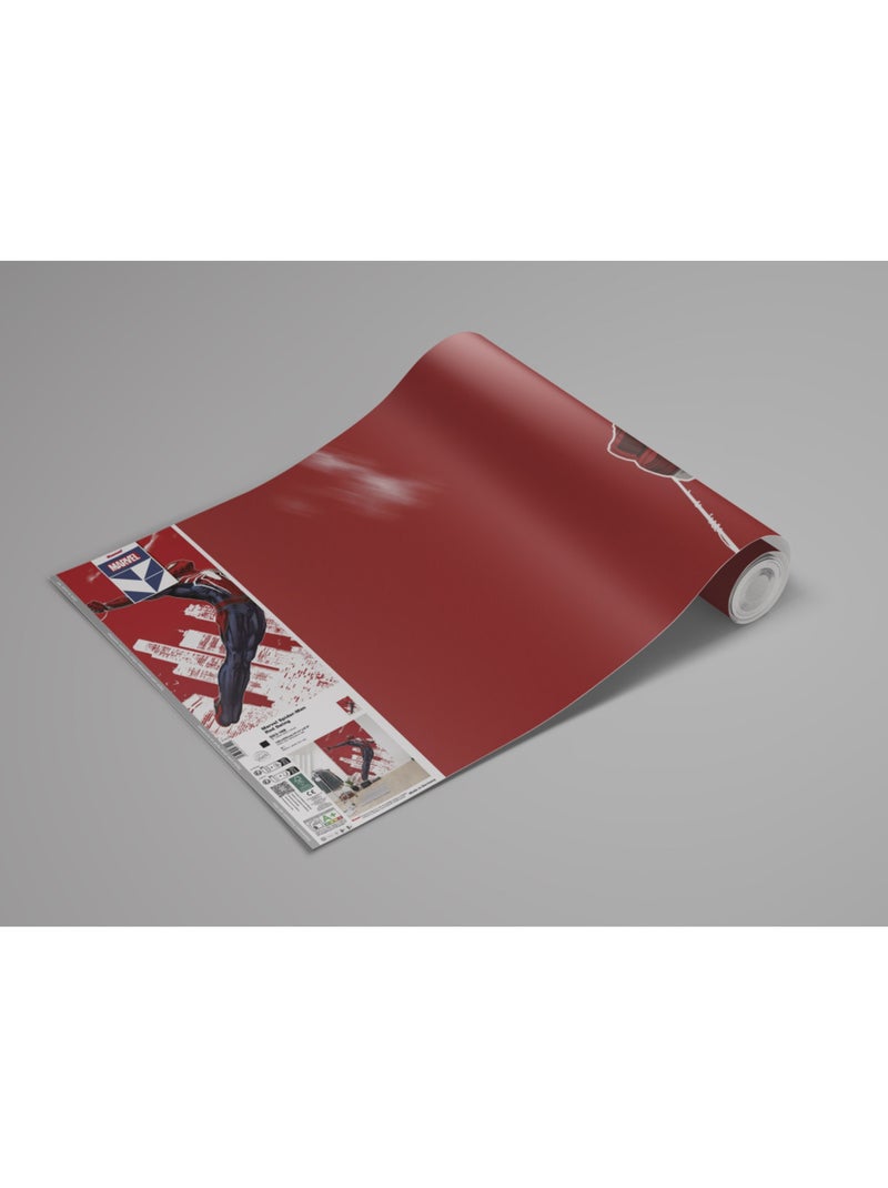 Papier peint panoramique - marvel spider-man red swing - taille: 150 x 250 cm Multicolore - Kiabi