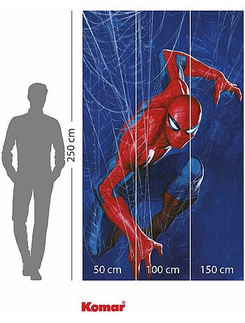 Papier peint panoramique - marvel spider-man spider web - taille: 150 x 250 cm