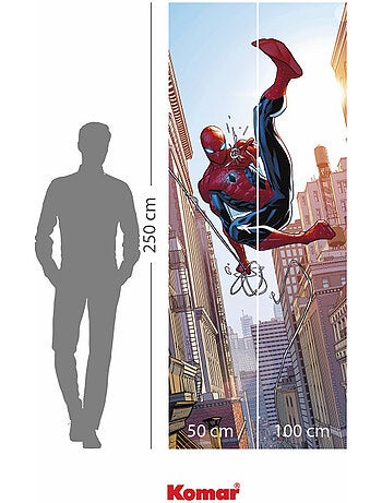 Papier peint panoramique - marvel spider-man swinging - taille: 100 x 250 cm