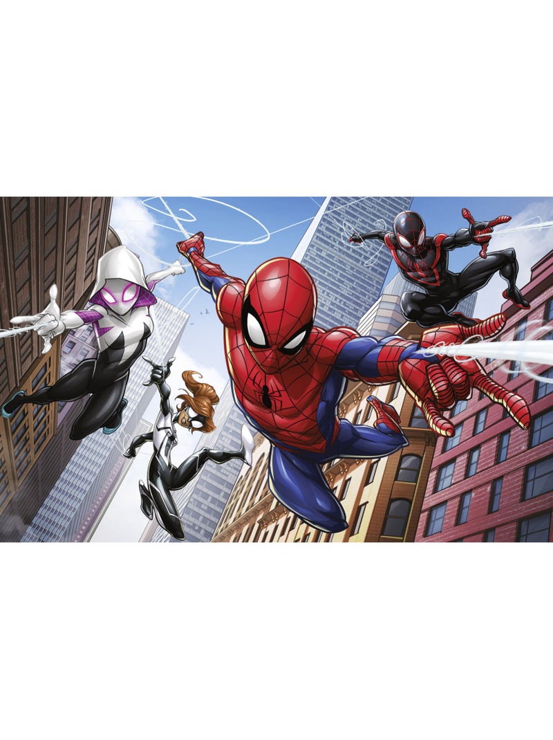 Papier peint panoramique - marvel spider-man swinging crew - taille: 400 x 250 cm Multicolore - Kiabi