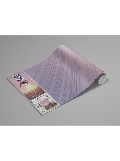 Papier peint panoramique - marvel spider-man swinging through the air - taille: 200 x 250 cm - Kiabi