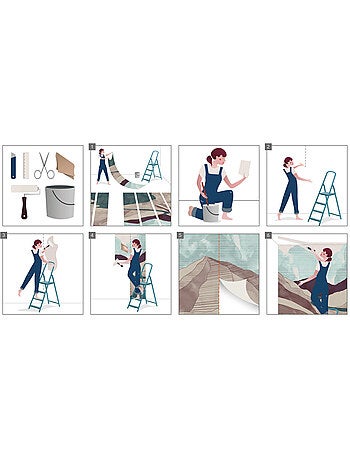 Papier peint panoramique - Marvel Spidey et ses amis extraordinaires City - Taille: 400 x 250 cm