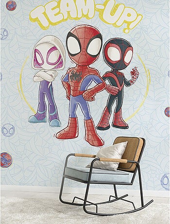 Papier peint panoramique - marvel spidey et ses amis extraordinaires team up - taille: 300 x 250 cm