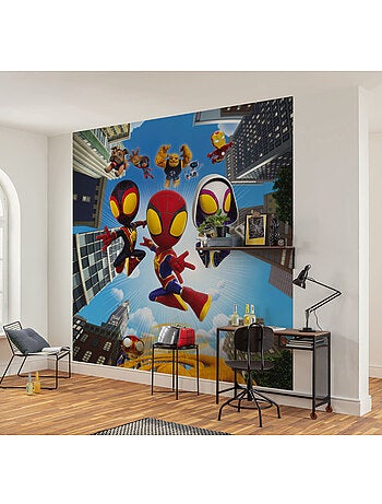 Papier peint panoramique - Marvel Spidey et ses amis extraordinaires Web Spinners - Taille: 250 x 25