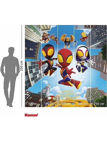 Papier peint panoramique - Marvel Spidey et ses amis extraordinaires Web Spinners - Taille: 250 x 25