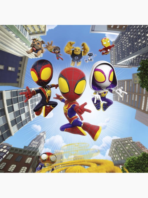 Papier peint panoramique - Marvel Spidey et ses amis extraordinaires Web Spinners - Taille: 250 x 25 - Kiabi