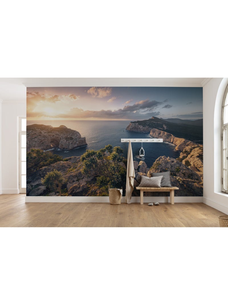 Papier peint panoramique - mediterranes spektakel - taille: 450 x 280 cm Multicolore - Kiabi