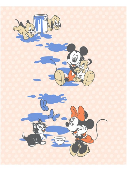 Papier peint panoramique - mickey artsy flow - taille: 200 x 250 cm - Kiabi