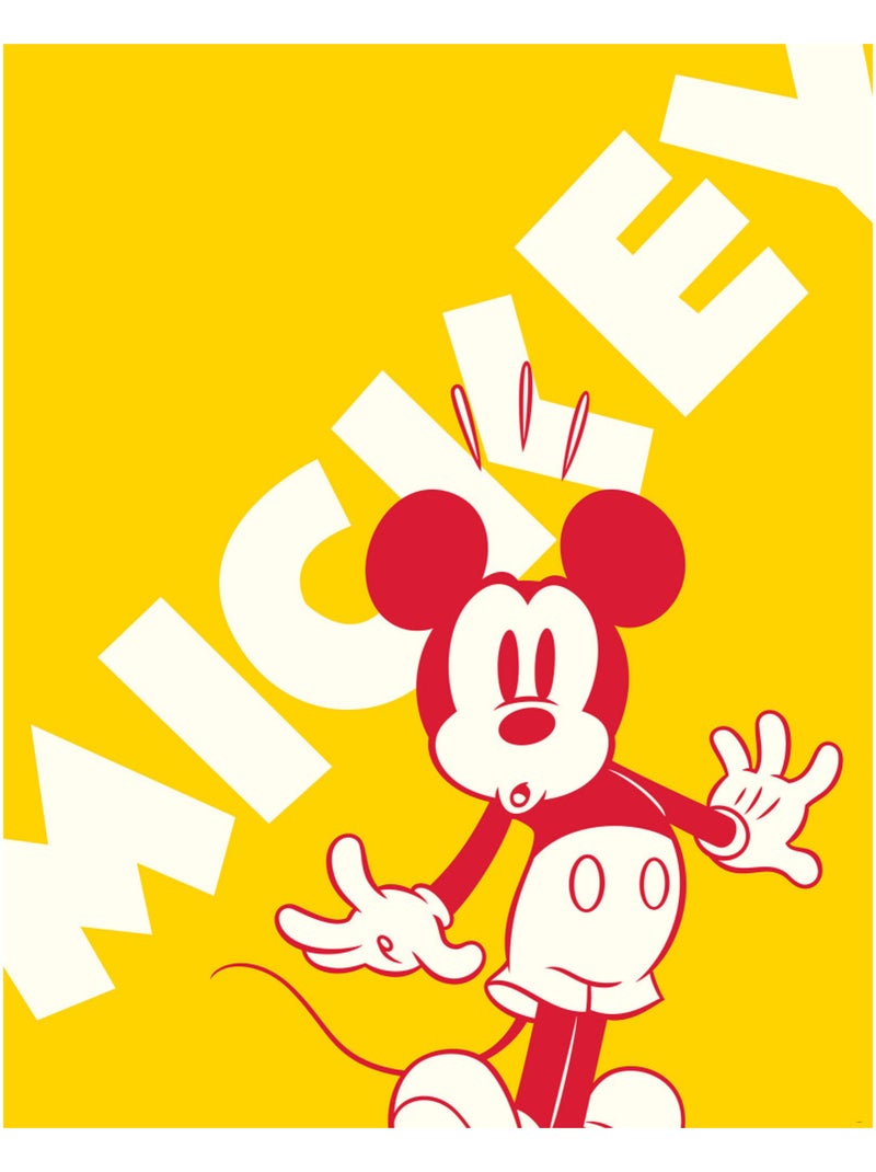 Papier peint panoramique - mickey contrast - taille: 200 x 250 cm Multicolore - Kiabi