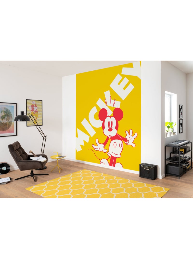 Papier peint panoramique - mickey contrast - taille: 200 x 250 cm Multicolore - Kiabi