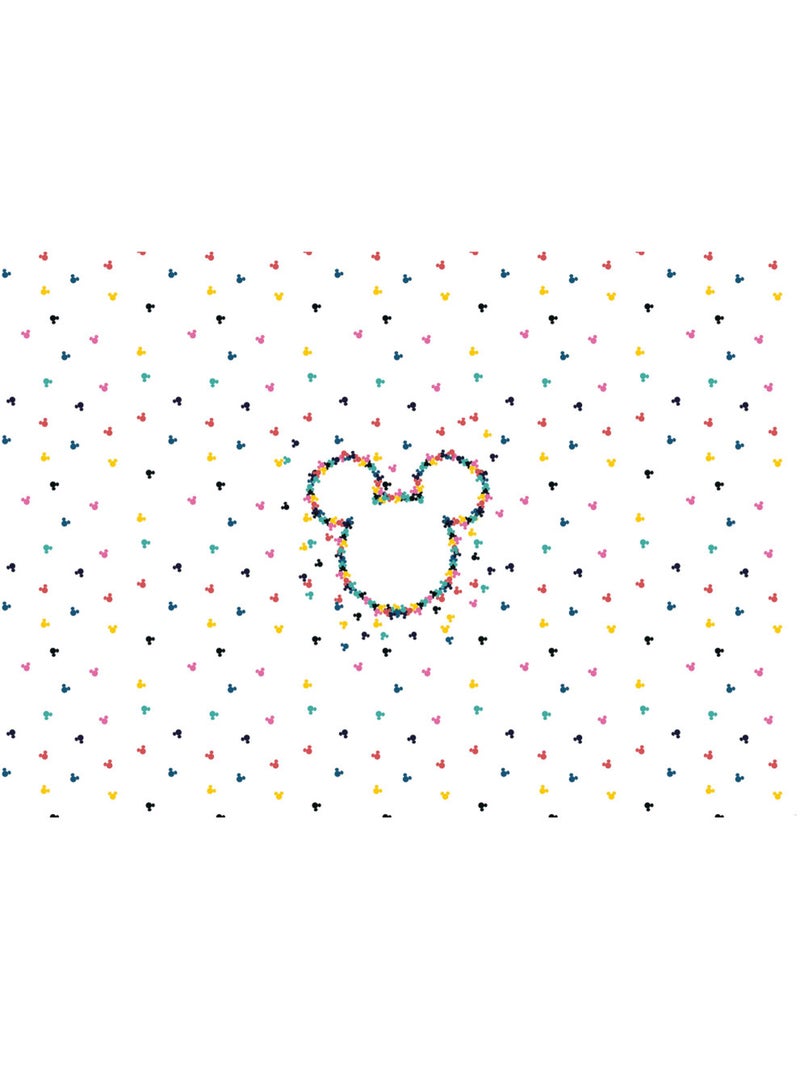 Papier peint panoramique - mickey heads-up - taille: 400 x 280 cm Multicolore - Kiabi