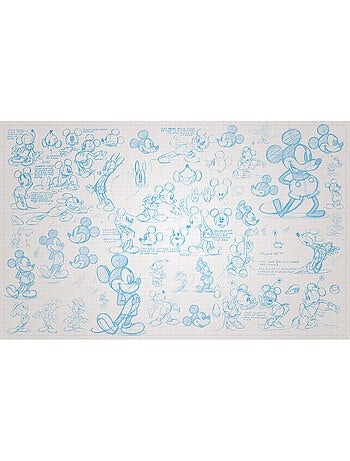 Papier peint panoramique - mickey sketches - taille: 400 x 250 cm