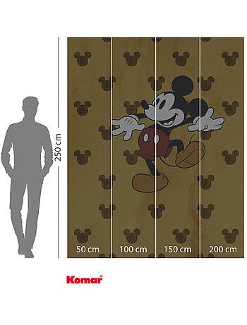 Papier peint panoramique - mickey tap dance - taille: 200 x 250 cm