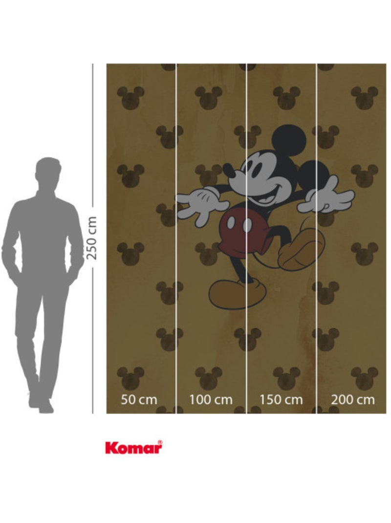 Papier peint panoramique - mickey tap dance - taille: 200 x 250 cm Multicolore - Kiabi