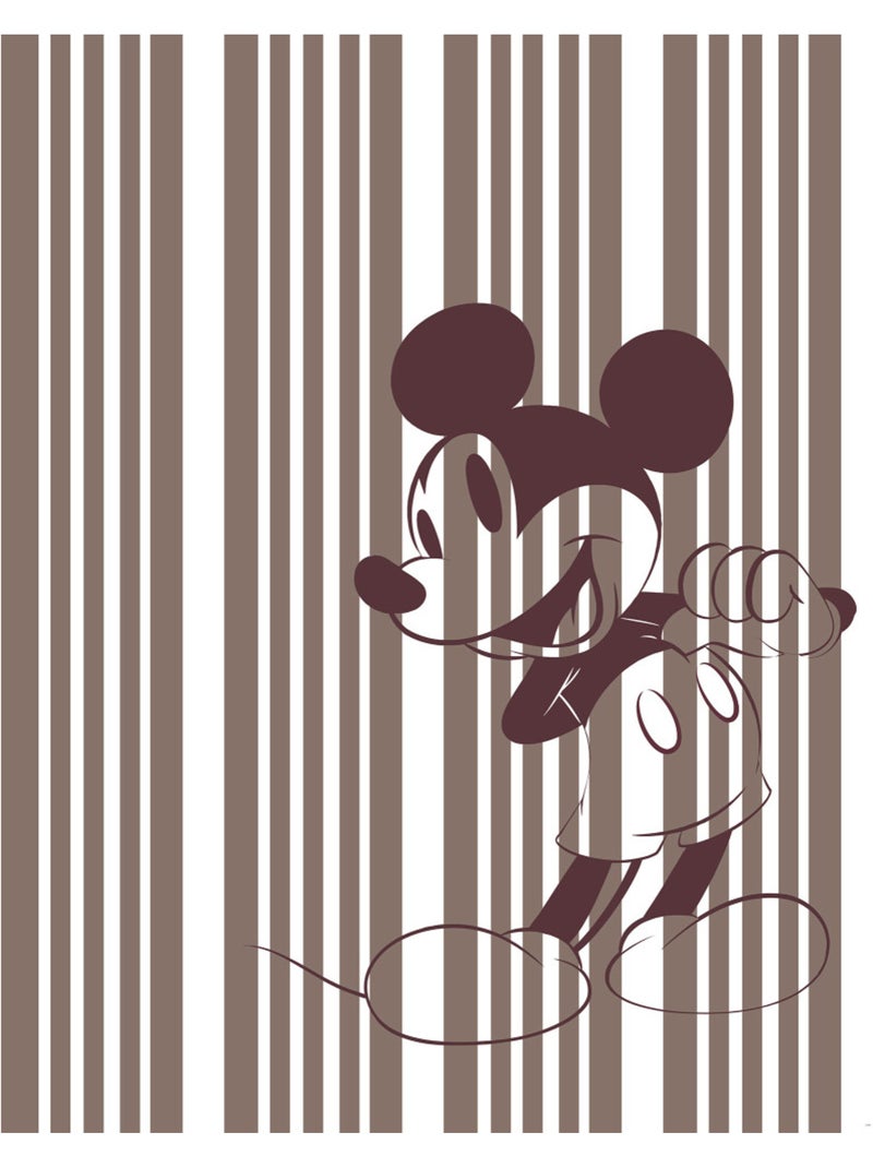 Papier peint panoramique - mickey tone-on-tone - taille: 200 x 250 cm Multicolore - Kiabi