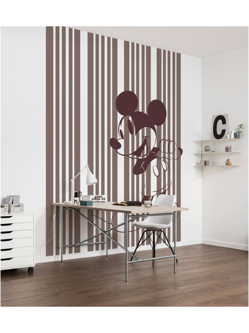 Papier peint panoramique - mickey tone-on-tone - taille: 200 x 250 cm Multicolore - Kiabi