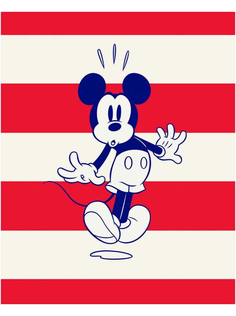 Papier peint panoramique - mickey vibrant - taille: 200 x 250 cm Multicolore - Kiabi