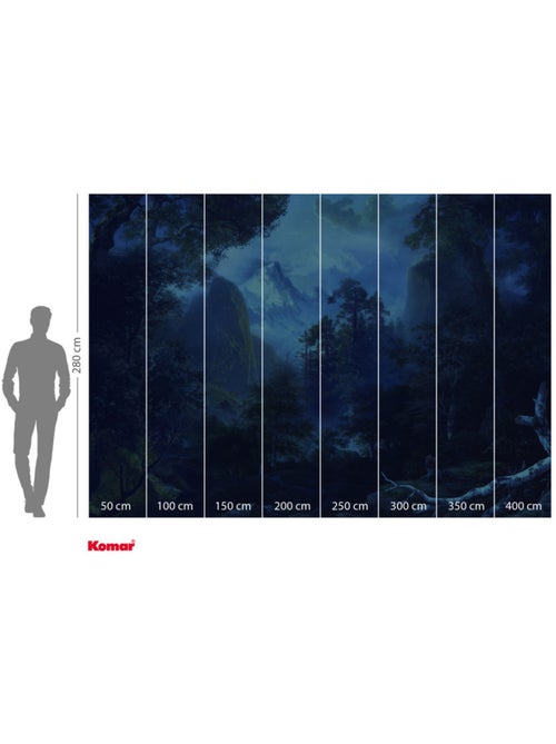Papier peint panoramique - midnight - taille: 400 x 280 cm - Kiabi