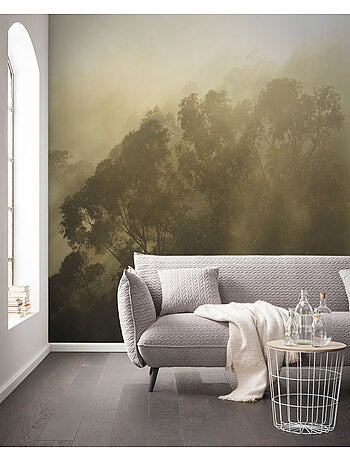 Papier peint panoramique - misty mountain - taille: 400 x 250 cm