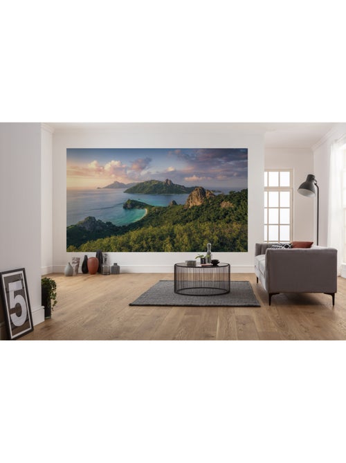 Papier peint panoramique - monkey island - taille: 350 x 200 cm - Kiabi
