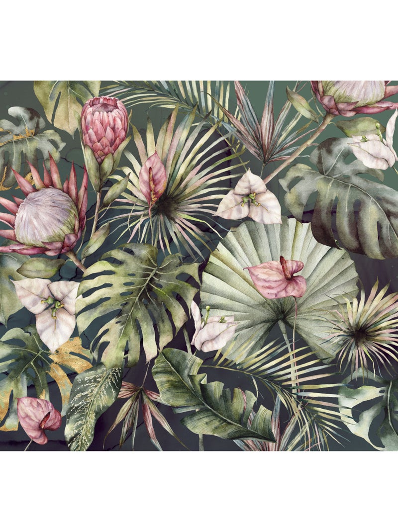 Papier peint panoramique - monsterawelt - taille: 300 x 280 cm Multicolore - Kiabi