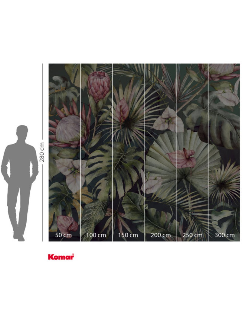 Papier peint panoramique - monsterawelt - taille: 300 x 280 cm Multicolore - Kiabi