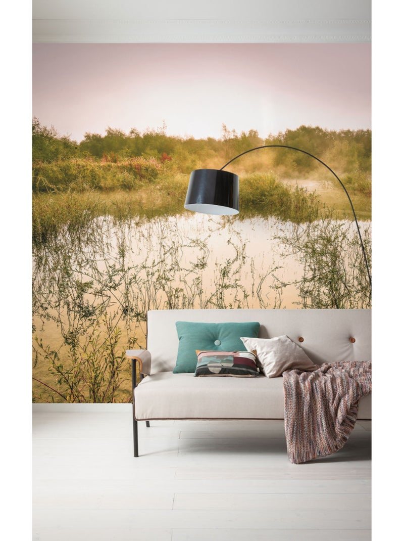 Papier peint panoramique - morning view ii - taille: 400 x 250 cm Multicolore - Kiabi