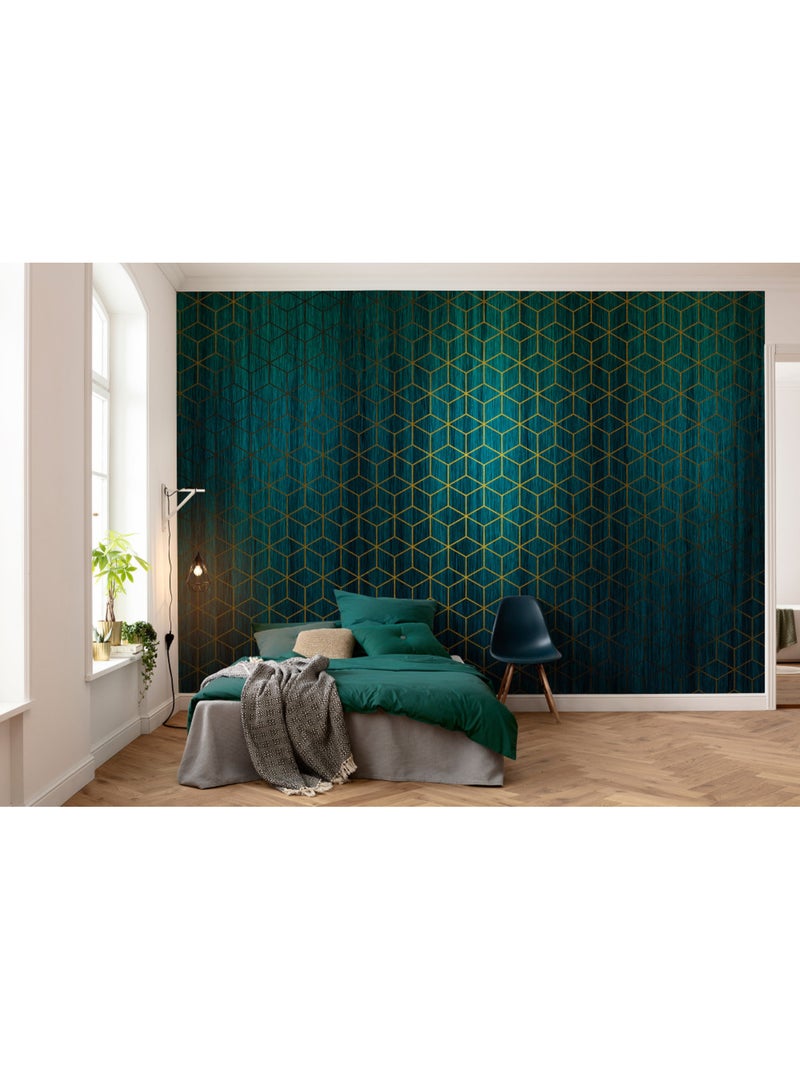 Papier peint panoramique - mystique vert - taille: 400 x 280 cm Multicolore - Kiabi