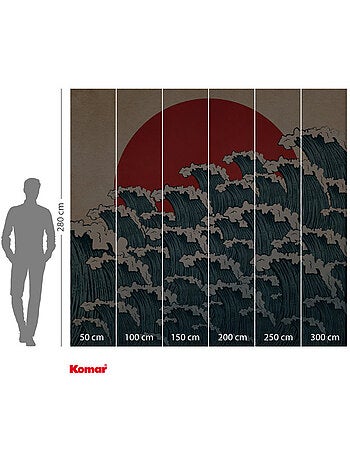 Papier peint panoramique - nami - taille: 300 x 280 cm