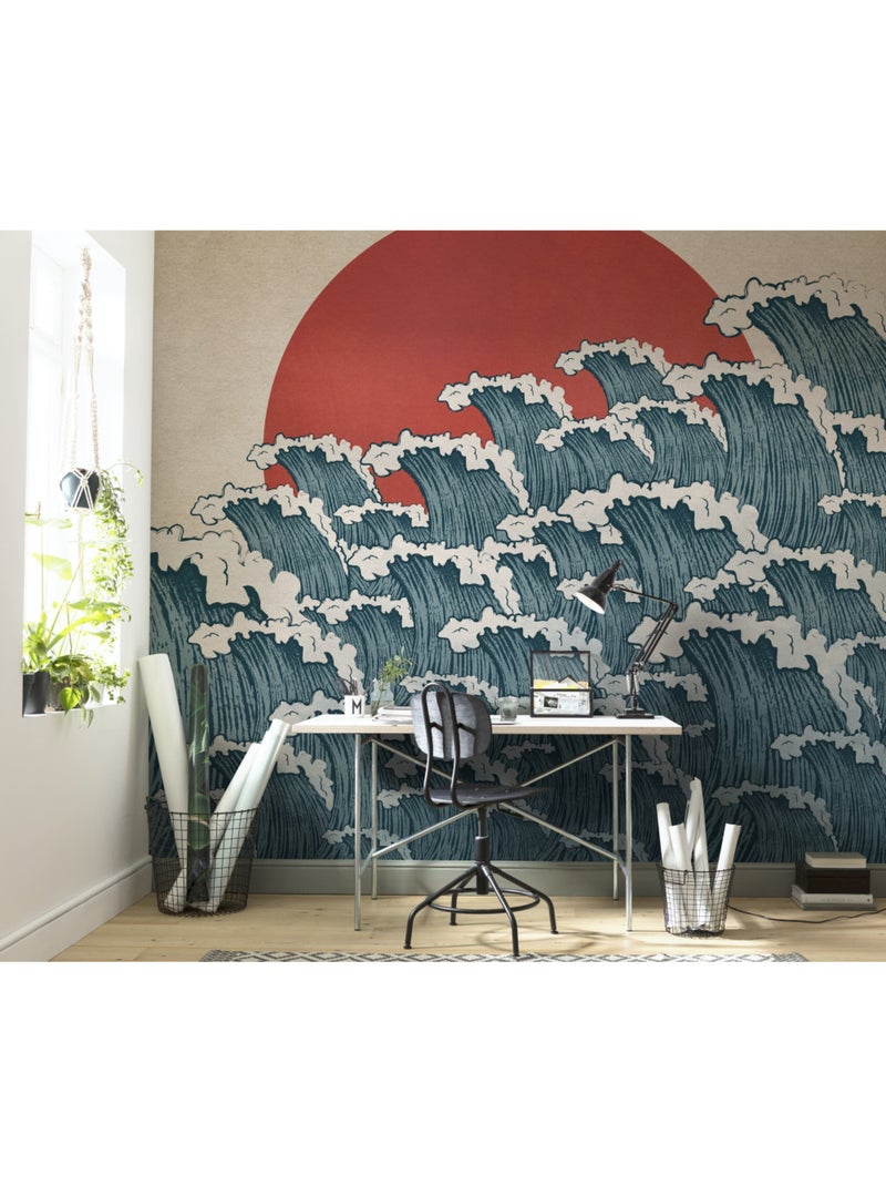 Papier peint panoramique - nami - taille: 300 x 280 cm Multicolore - Kiabi