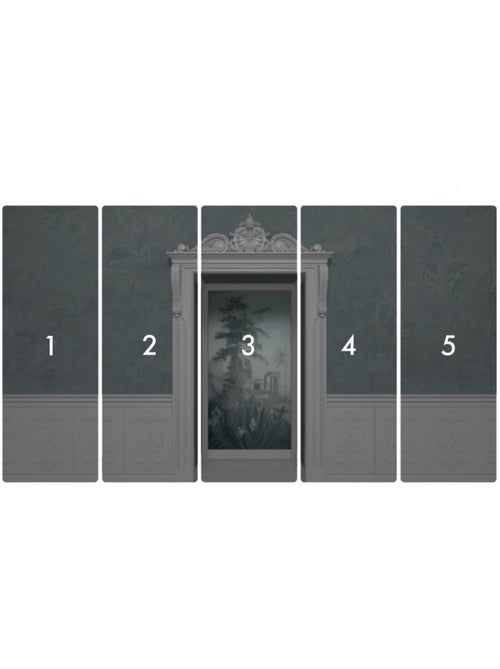 Papier peint panoramique - niche - taille: 500 x 280 cm - Kiabi
