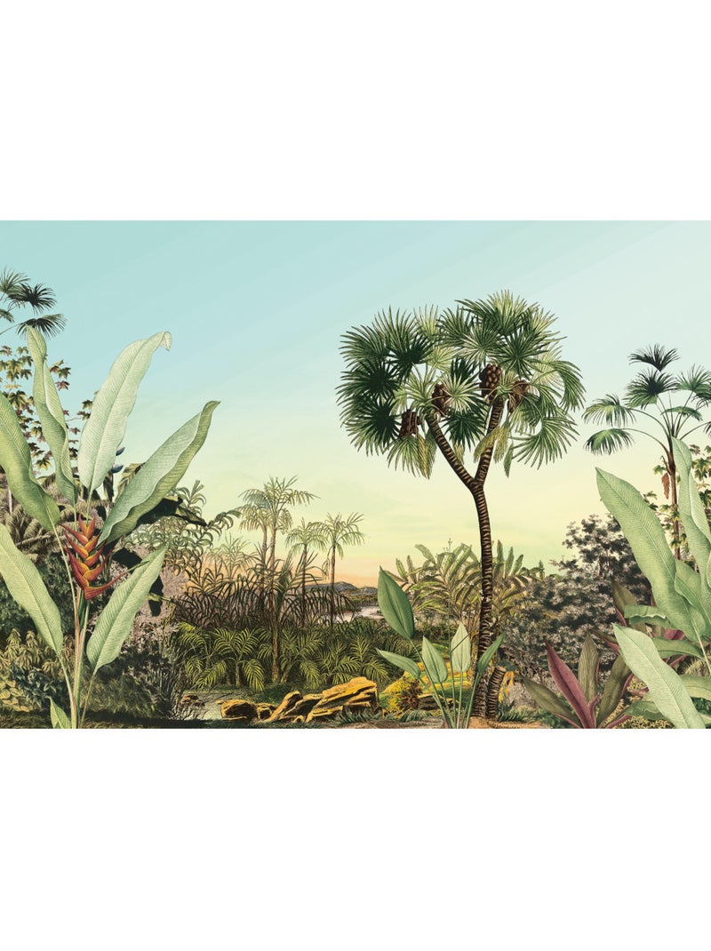 Papier peint panoramique - oasis - taille: 350 x 250 cm Multicolore - Kiabi