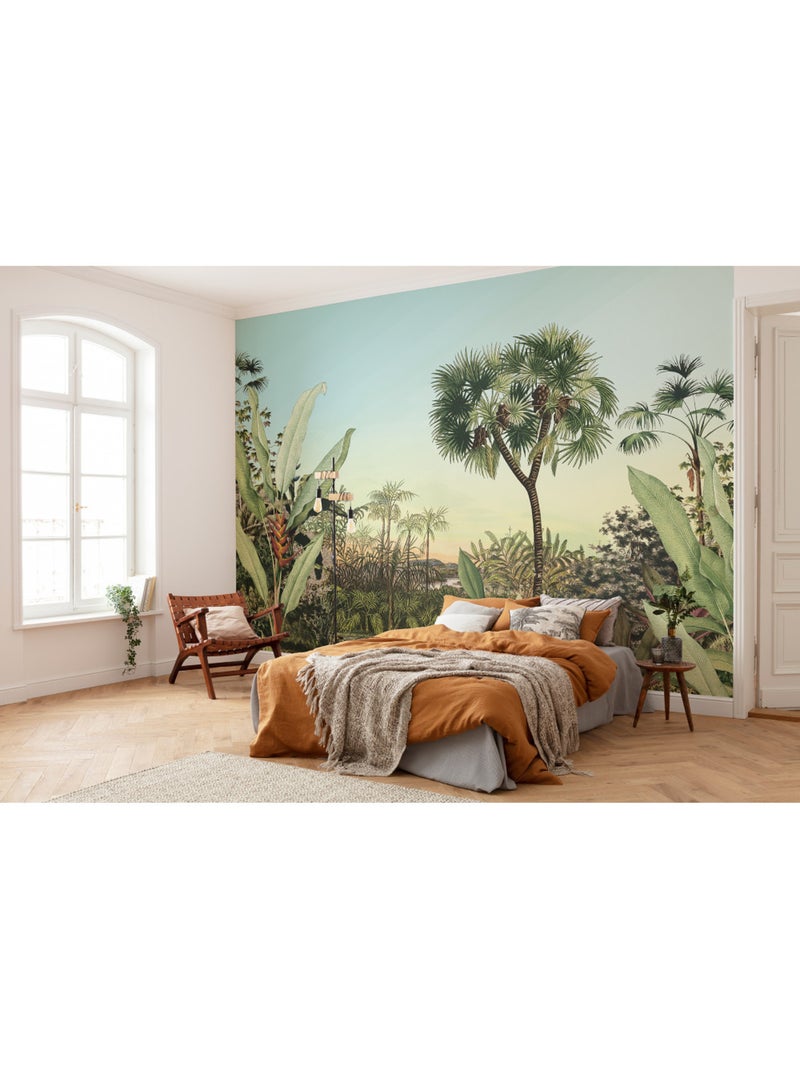 Papier peint panoramique - oasis - taille: 350 x 250 cm Multicolore - Kiabi