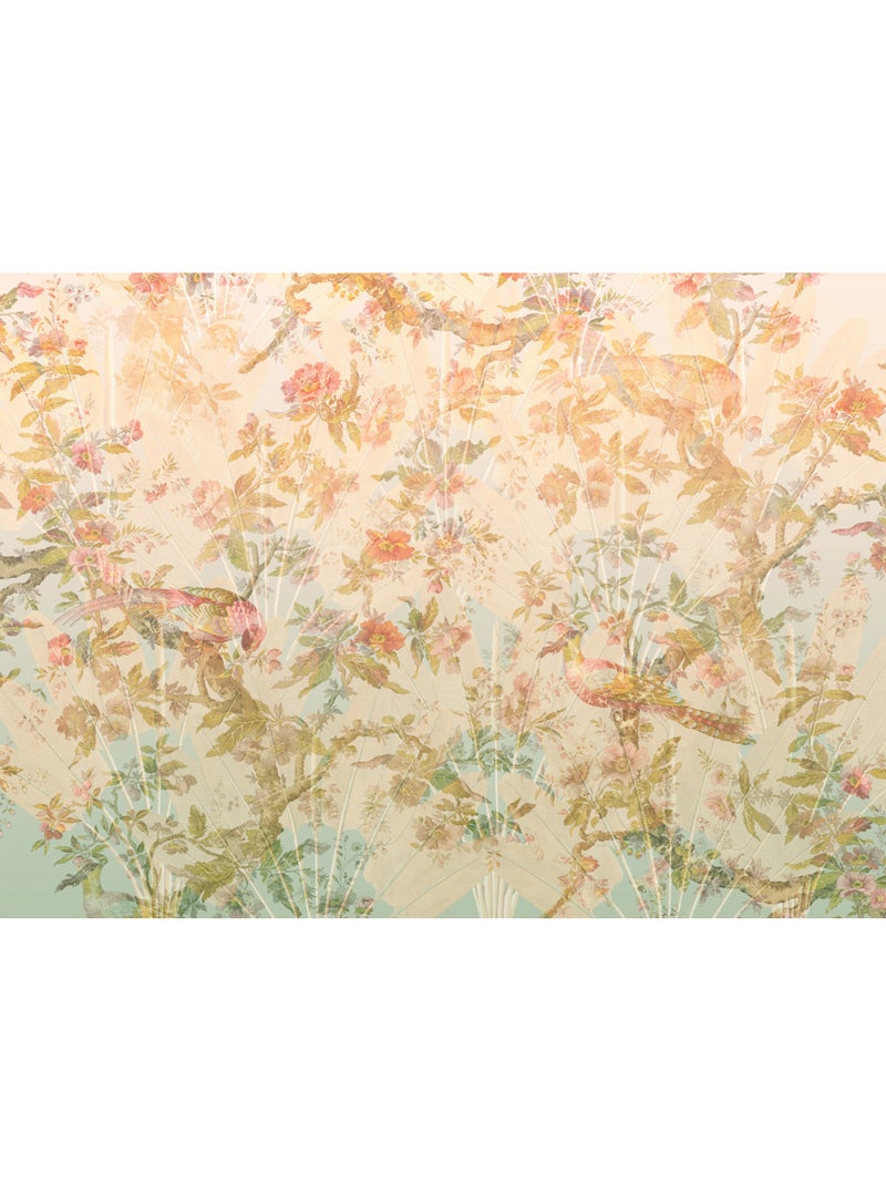 Papier peint panoramique - oiseau de paradis - taille: 350 x 255 cm Multicolore - Kiabi