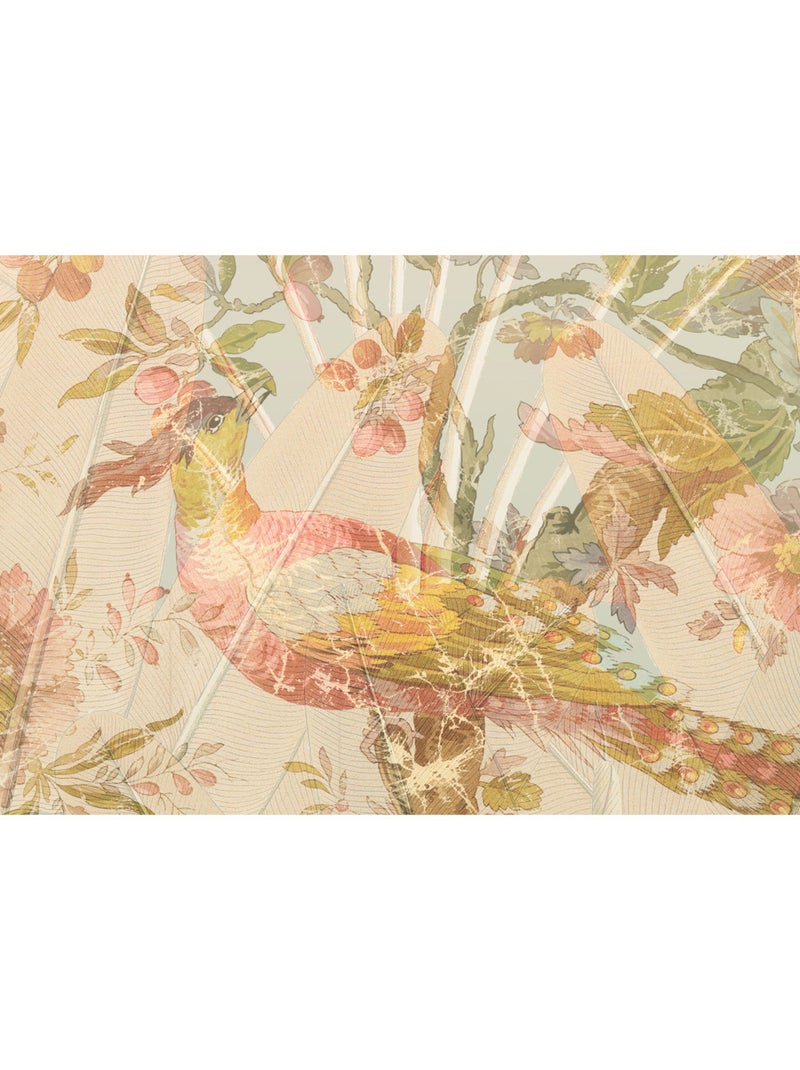 Papier peint panoramique - oiseau de paradis - taille: 350 x 255 cm Multicolore - Kiabi