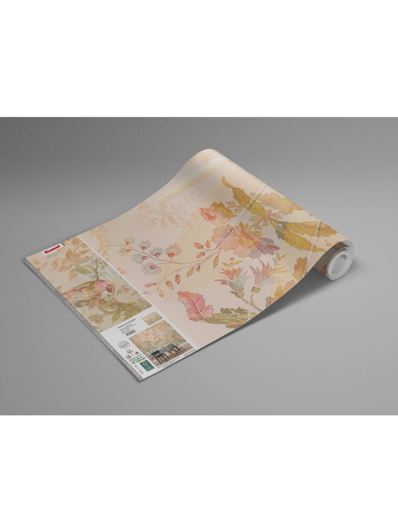 Papier peint panoramique - oiseau de paradis - taille: 350 x 255 cm Multicolore - Kiabi