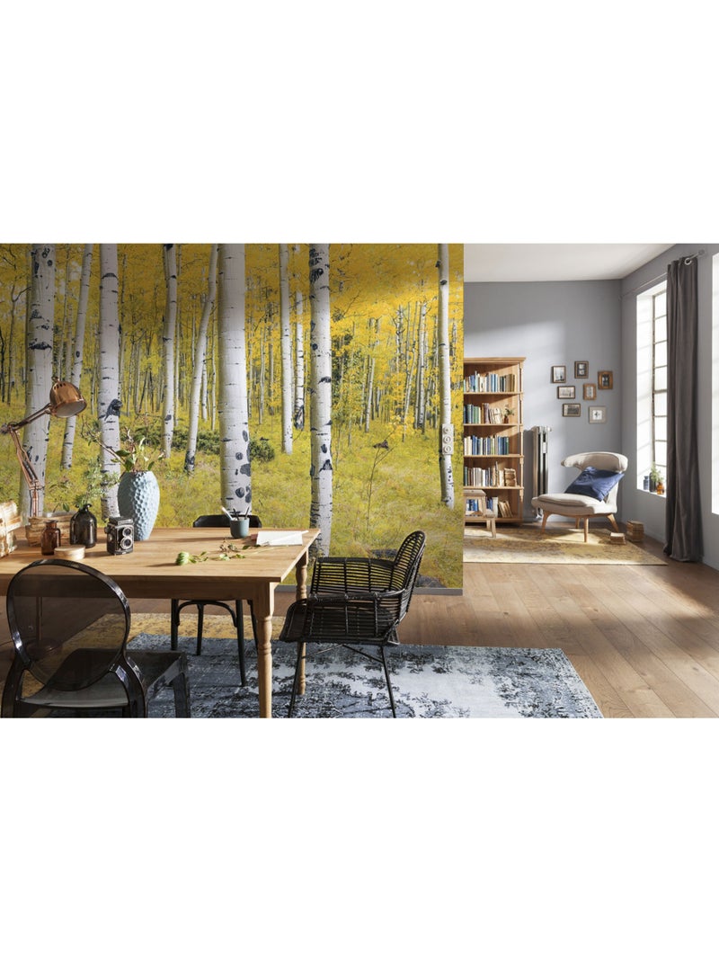 Papier peint panoramique - orange forest - taille: 400 x 250 cm Multicolore - Kiabi
