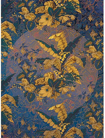 Papier peint panoramique - orient d'or - taille: 200 x 270 cm