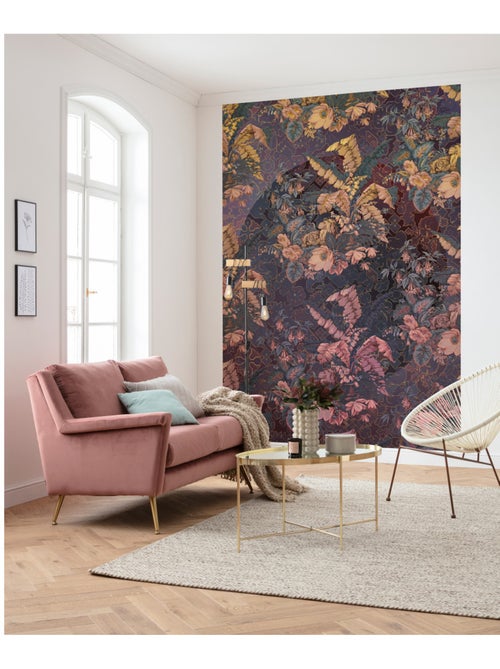 Papier peint panoramique - orient violet - taille: 200 x 270 cm - Kiabi