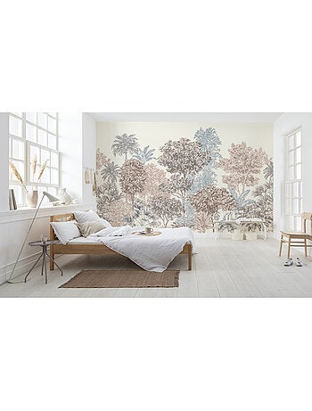 Papier peint panoramique - painted trees - taille: 400 x 280 cm