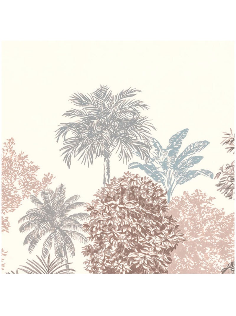 Papier peint panoramique - painted trees - taille: 400 x 280 cm Multicolore - Kiabi