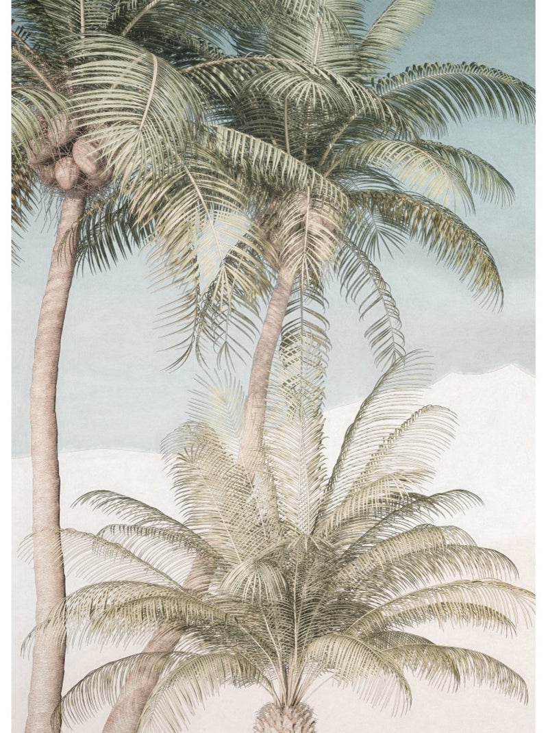 Papier peint panoramique - palm oasis - taille: 200 x 280 cm Multicolore - Kiabi