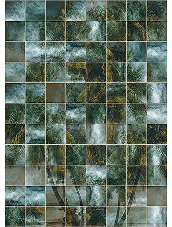 Papier peint panoramique - palm puzzle - taille: 200 x 280 cm